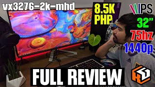 VIEWSONIC vx32762kmhd  2020 Full Review  32quot Budget King Monitor  8500php [upl. by Leahcimnhoj]