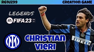 FIFA 23  HOW TO CREATE CHRISTIAN VIERI ON FIFA 23  ITAPS5 [upl. by Grindlay]