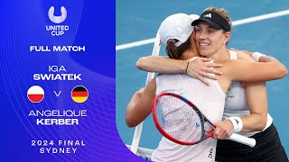 Iga Swiatek v Angelique Kerber Full Match  United Cup 2024 Final [upl. by Betthezel]