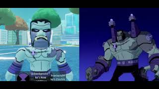 Ben 10 Omniverse Benzarro Frankenstrike Tramsformation  Original vs Roblox [upl. by Aslam]