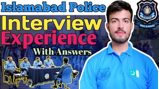 Islamabad Police Interview Questions 2024  Islamabad Police Interview 2024 islamabadpolice [upl. by Zicarelli]