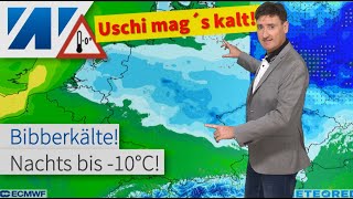 Unter 10 °C Die kalte Uschi bringt Bibberkälte nach Deutschland Wann wird´s wieder wärmer [upl. by Renrut]