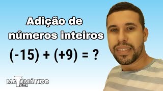 Adição de números inteiros [upl. by Enaelem115]