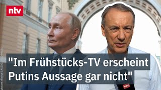 Munz zu Kriegsdrohung an NATO quotIm FrühstücksTV erscheint Putins Aussage gar nichtquot  ntv [upl. by Odracir970]