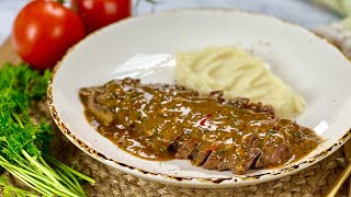 Easy Delicious Steak amp Red Wine Pan Gravy [upl. by Notse]