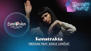 Konstrakta  Mekano feat Sonja Lončar  Serbia 🇷🇸  Eurovision House Party 2022 [upl. by Alaecim]