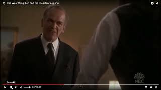 The Show quotThe West Wingquot showing how the actor John Spencer is caught doing dual roles on the show [upl. by Ahsiniuq]