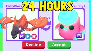 Trading for MEGA CANDYFLOSS CHICK in 24 Hours [upl. by Onez477]