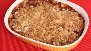 Rhubarb Crisp Recipe  Laura Vitale  Laura in the Kitchen Episode 578 [upl. by Aicad]