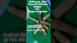 Silicone Finger Prosthesis for Amputee Rehabilitation FingerAmputee [upl. by Annyrb]