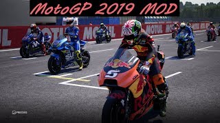 MotoGP 2019 MOD  Johann Zarco  Gameplay  TV REPLAY  DutchGP [upl. by Herzog]