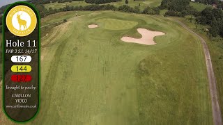 Hart Common Golf Club  hole 11 flyover [upl. by Mather921]