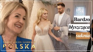 Pełna błyskotek suknia z pazurem💎  Salon sukien ślubnych Polska [upl. by Ahsekyt]