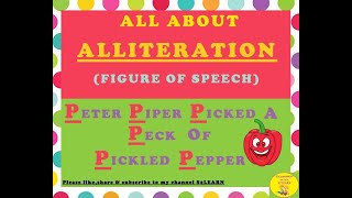 Alliteration For Kids Alliteration Figure Of Speech English GrammarS2LEARN [upl. by Sanger]