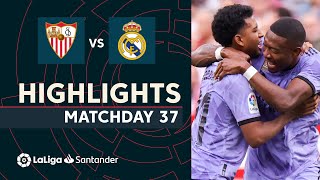 Resumen de Sevilla FC vs Real Madrid 12 [upl. by Dorehs742]