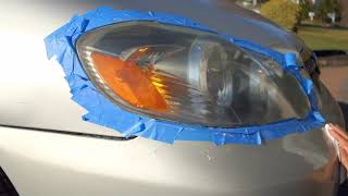 Headlight restoration Wet Sanding amp Clear Coat [upl. by Whale169]