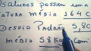 Calculos de coeficiente de variação Estatistica com Prof Clayton [upl. by Hnah]