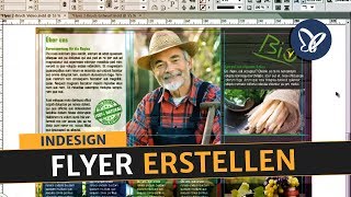 InDesign Tutorial Flyer erstellen und in Druck geben [upl. by Leiru]