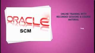 Oracle SCM R12 Online Training with PROJECT [upl. by Eelatsyrc]