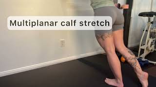 Multiplanar Calf Stretch with Wall [upl. by Trini]