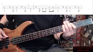 Werewolves Of London by Warren Zevon  Bass Cover with Tabs PlayAlong [upl. by Seabrooke]