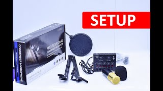 How to setup the V8 sound with BM800 condenser Microphone on a Laptop [upl. by Englebert]