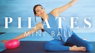 Pilates with Mini Ball Workout  Full Body Toning exercises on the Mat [upl. by Irrem]