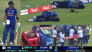 Virat Kohli Shot Injured 😱 2 Sri Lanka Players Shocking  India Vs Sri Lanka 3rd ODI Match Highlight [upl. by Gombach235]