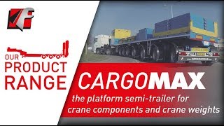 FAYMONVILLE CargoMAX  The platform semitrailer for crane components and crane weights [upl. by Sheley]