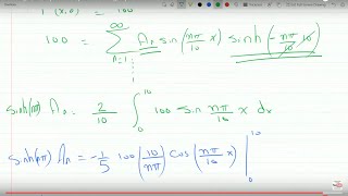 Solving a 2D Laplaces equation using separation of variables method and series solution ex 11616 [upl. by Sseb]