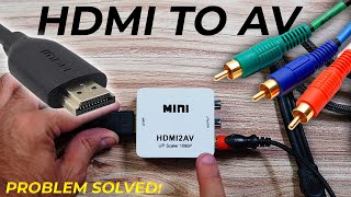 HDMI TO AV CONVERTER for NTSC and PAL  HDMI to analog convert  Best hdmi to av converter cctv [upl. by Leeanne207]