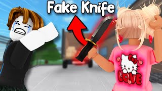 I TROLLED MM2 PLAYERS with A FAKE KNIFE 💀 [upl. by Wilma]