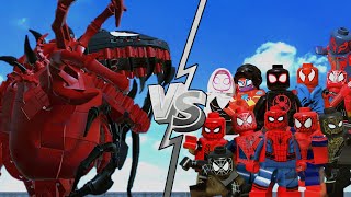 Maximum Carnage Vs Spider Society  Death Battle [upl. by Bink136]