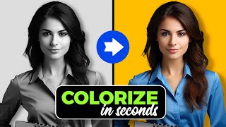 Colorize Black amp White Images in SECONDS with AI [upl. by Axela257]