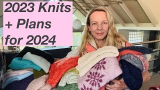 Everything I knit in 2023 and how I feel about what I made  Mostly Knitting Podcast [upl. by Baillieu]