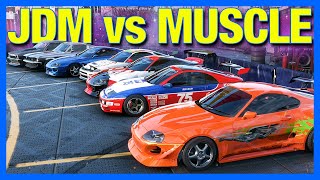 Forza Horizon 5 Online  JDM vs MUSCLE Powered By Elgato Race 2 [upl. by Laniger230]