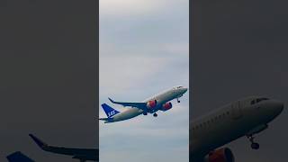 SAS Airbus A320200N EISIF departing out of Stockholm ARN to Östersund OSD [upl. by Ryle]