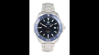 Tag Heuer Aquaracer Pre Owned Watch Ref WAY131C [upl. by Ihdin913]