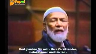 Sheikh Ahmed Deedat  IS JESUS DIVINE IST JESUS GÖTTLICH [upl. by Lewak]