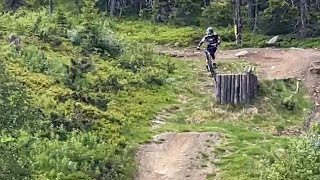 Hafjell bikepark downhill  epic crash  season opening [upl. by Ikkaj]