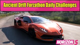 Forza Horizon 5 Ancient Drift Forzathon Daily Challenges Earn 5 Drift Skills around Teotihuacan [upl. by Jerri]