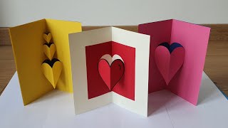 Tuto n°73 carte popup coeur facile [upl. by Emlin]