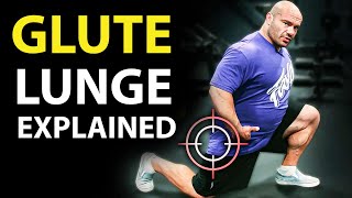 Make Lunging INSANELY EFFECTIVE For Glute Growth  Targeting The Muscle [upl. by Ecnarrat]