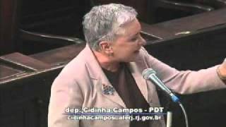 Deputada Cidinha Campos critica atitude do dep Marcelo Freixo  Parte 2 [upl. by Hacceber]