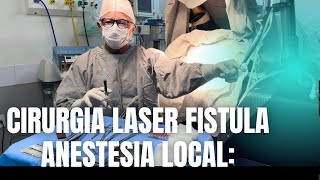 Fazendo anestesia local cirurgia fístula perianal laser e alta seguir c guia pós operatório [upl. by Nibbs]