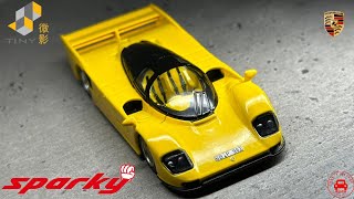 Tiny微影 x Sparky Shell Porsche Dauer 962 Le Mans Yellow 保時捷 [upl. by Davidde]