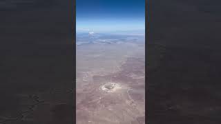 HUMPHREYS PEAK and METEOR CRATER near flagstaffarizona as seen from FL260 in Turbo commander1000 [upl. by Mazlack345]