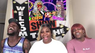 Who GOT BEST VERSE 🤔👀👑  NICKI MINAJ  BARBIANA VS CARDI B THOTIANA REMIX  REACTMAS DAY 1 [upl. by Piwowar]