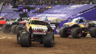 Monster Jam in Reliant Stadium  Houston TX 2014  Full Show  Episode 2 [upl. by Einhoj]