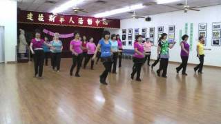 Blue Spanish Eyes Line Dance Demo amp Teach [upl. by Hgielime]